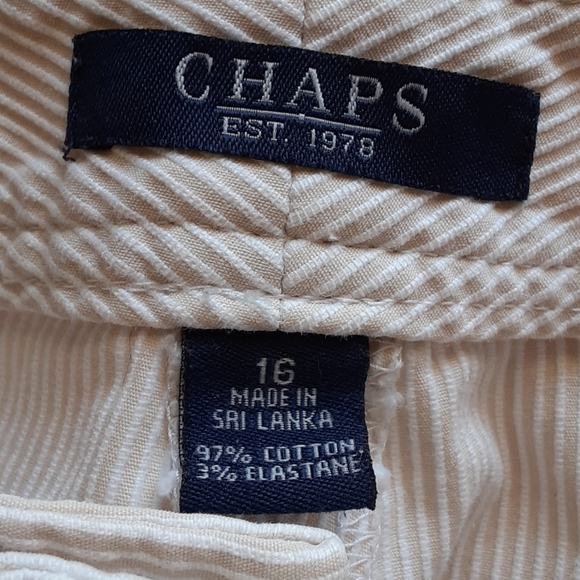 Chaps seersucker crop pants - Picture 3 of 7